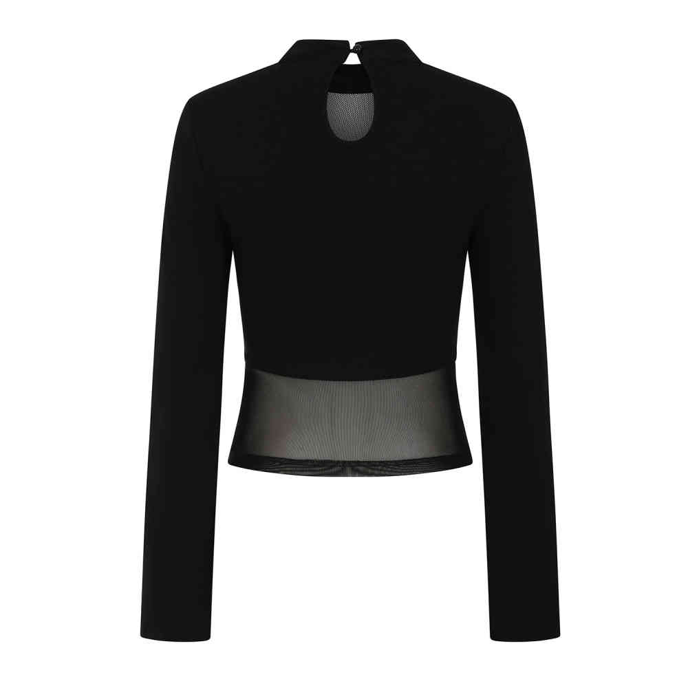 Banned - Cordelia Longsleeve top - Zwart